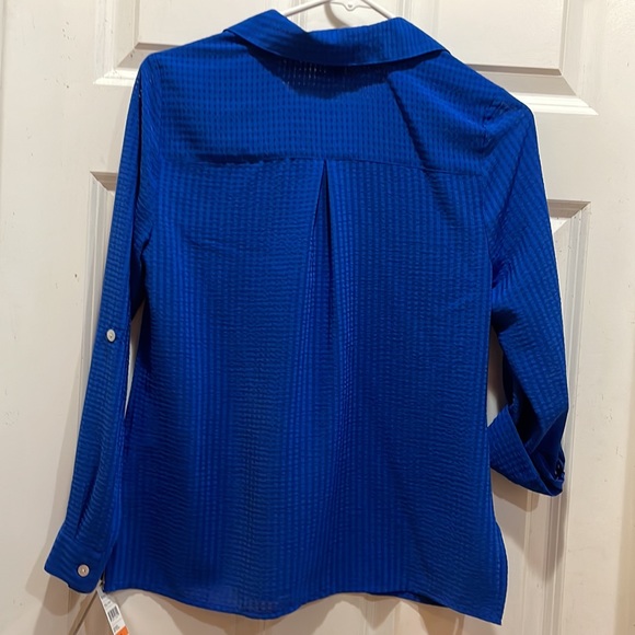 Blue Blouse by Studio Works - Petite Small PS - Picture 6 of 6